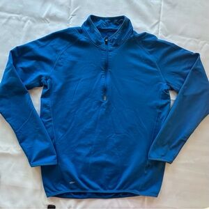 Nike NikeFit Dry 1/4 zip long sleeve‎ blue pullover women’s small